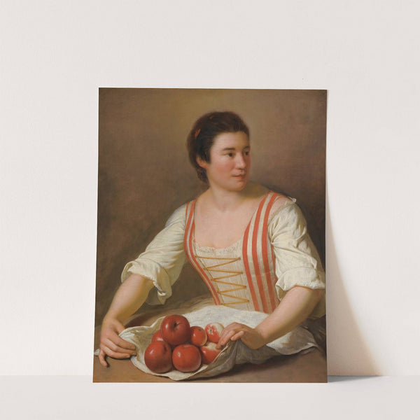 A Woman With A Basket Of Fruit by Paul Ponce Antoine Robert