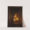A Woman with A Lantern (1818) by Alexander Lauréus