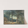 A Wooded Lakeside with an Italianate Villa by Ludwig Hess
