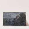 A Wooded Landscape after Sunset by Pieter de With