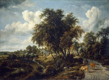 A Wooded Landscape; the Path on the Dyke