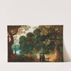 A wooded landscape with an amorous couple by Sebastian Vrancx