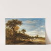 A wooded landscape with cattle resting by Jacob Salomonsz. van Ruysdael