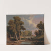 A Wooded River Landscape with Fishermen by James Arthur O&#039;Connor
