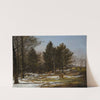 A Wooded Winter Landscape With Deer by Pieter Gerardus van Os