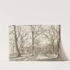 A Woodland Path in Rosenthal in Winter by Johann Christian Reinhart