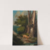 A Woodland Scene with Deer (c.1845–50) by Charles Ferdinand Wimar