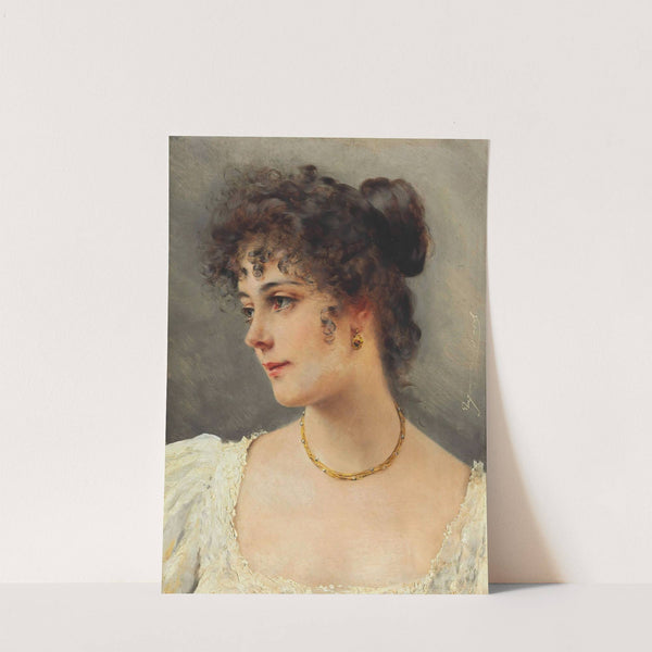 A Young Beauty by Eugen von Blaas