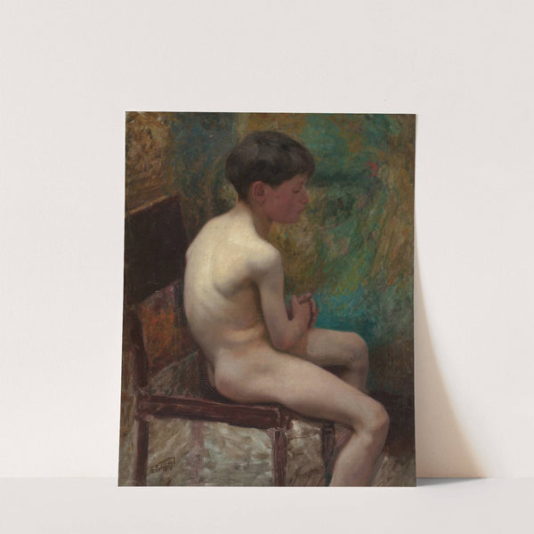 A Young Boy (Seated Boy) (circa 1890) by Edward Henry Potthast