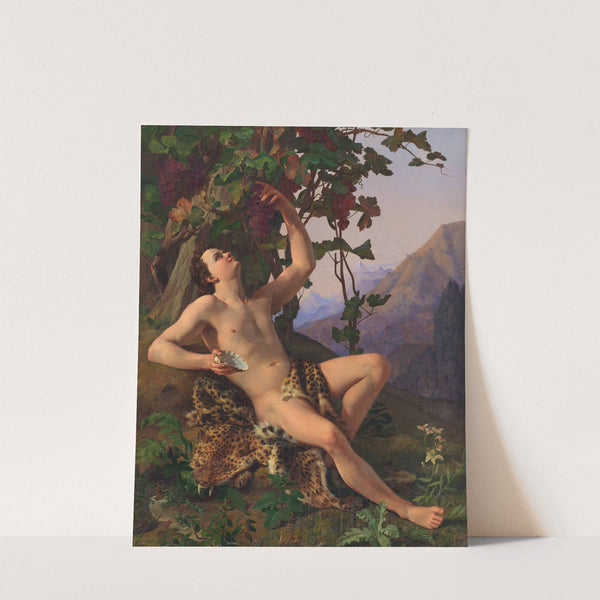 A young faun picking grapes by Heinrich Eddelien