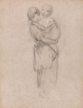 A Young Girl Holding a Child