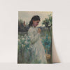 A Young Girl In A Garden (1884) by Alfred Augustus Glendening