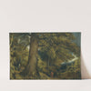 A Young Girl In A Woodland Landscape by John Constable