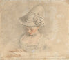 A young girl wearing a bonnet