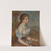 A Young Girl with Daisies by Pierre-Auguste Renoir