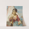 A young Italian fisher woman by Luigi da Rios