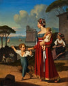 A Young Italian Woman With Her Children And An Old Woman Spinning, Nettuno