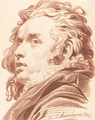 A Young Man with Flowing Hair (1777)