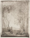A Young Mother at the Entrance of a Wood