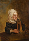 A Young Peasant Girl With A Beer jug