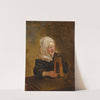 A Young Peasant Girl With A Beer jug by Harmen Hals