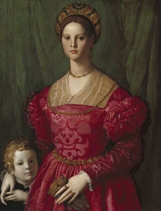 A Young Woman and Her Little Boy
