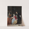A Young Woman Composing a Piece of Music by Gabriel Metsu
