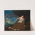 A young woman holding a flower reclining in a landscape, a young man in the distance beyond by Donato Creti