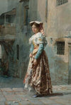 A young woman in her finery
