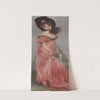 A young woman in pink dress by Pierre Carrier-Belleuse