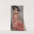A young woman in pink dress by Pierre Carrier-Belleuse