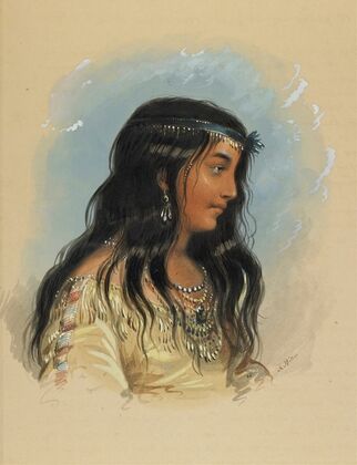 A Young Woman Of The Flat Head Tribe — size preview