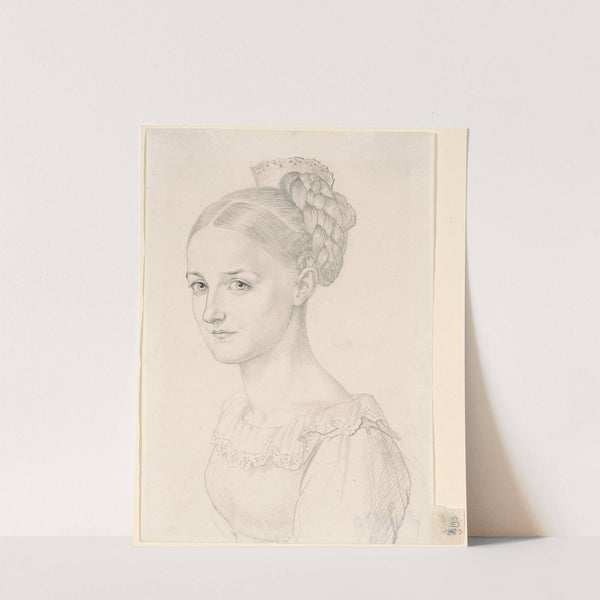 A Young Woman with an Elaborate Hairdo by Carl Barth