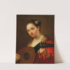 A Young Woman With Lute by Antonio Beccadelli