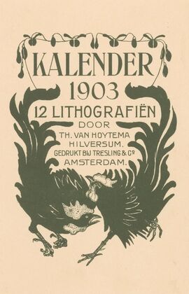 Aankondiging voor kalender 1903