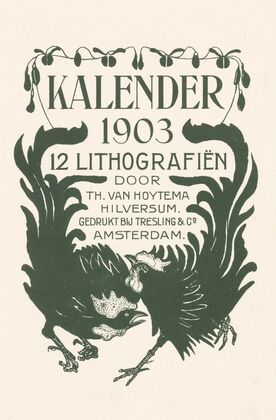 Aankondiging voor kalender 1903