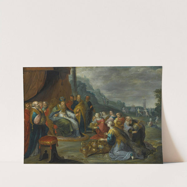Aaron Receiving Gold From The Israelites by Frans Francken the Younger