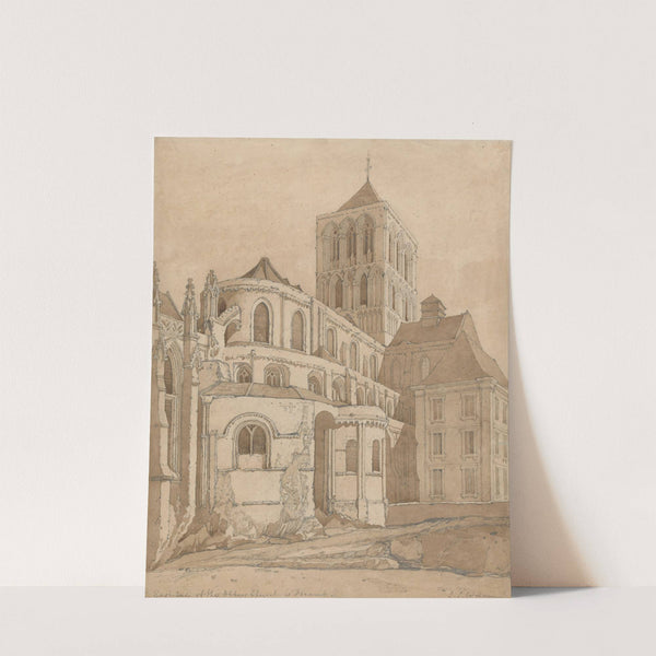 Abbey Church at Fecamp, Normandy (ca. 1818) by John Sell Cotman