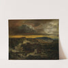 Abendliche Landschaft mit heimkehrenden Einsiedler (1850) by Anselm Feuerbach