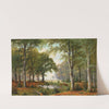 Abendliche Waldlandschaft by Jacobus Johannes van Poorten
