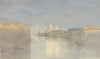 Abendstimmung am Canale grande, im Hintergrund S. Maria della Salute