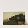 Abendstimmung aus der Villa Palavicini in Pegli bei Genua (1880) by Edmund Kanoldt