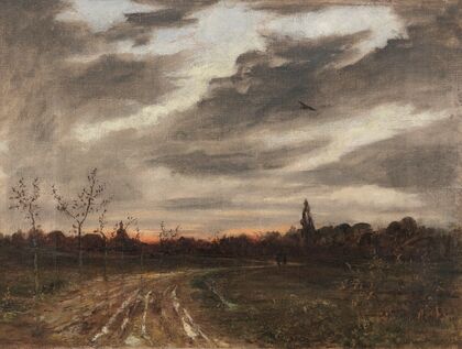 Abendstimmung nach dem Regen am Weg nach Niedergrunstedt