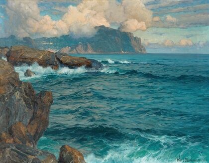 Abendwolken in Nervi
