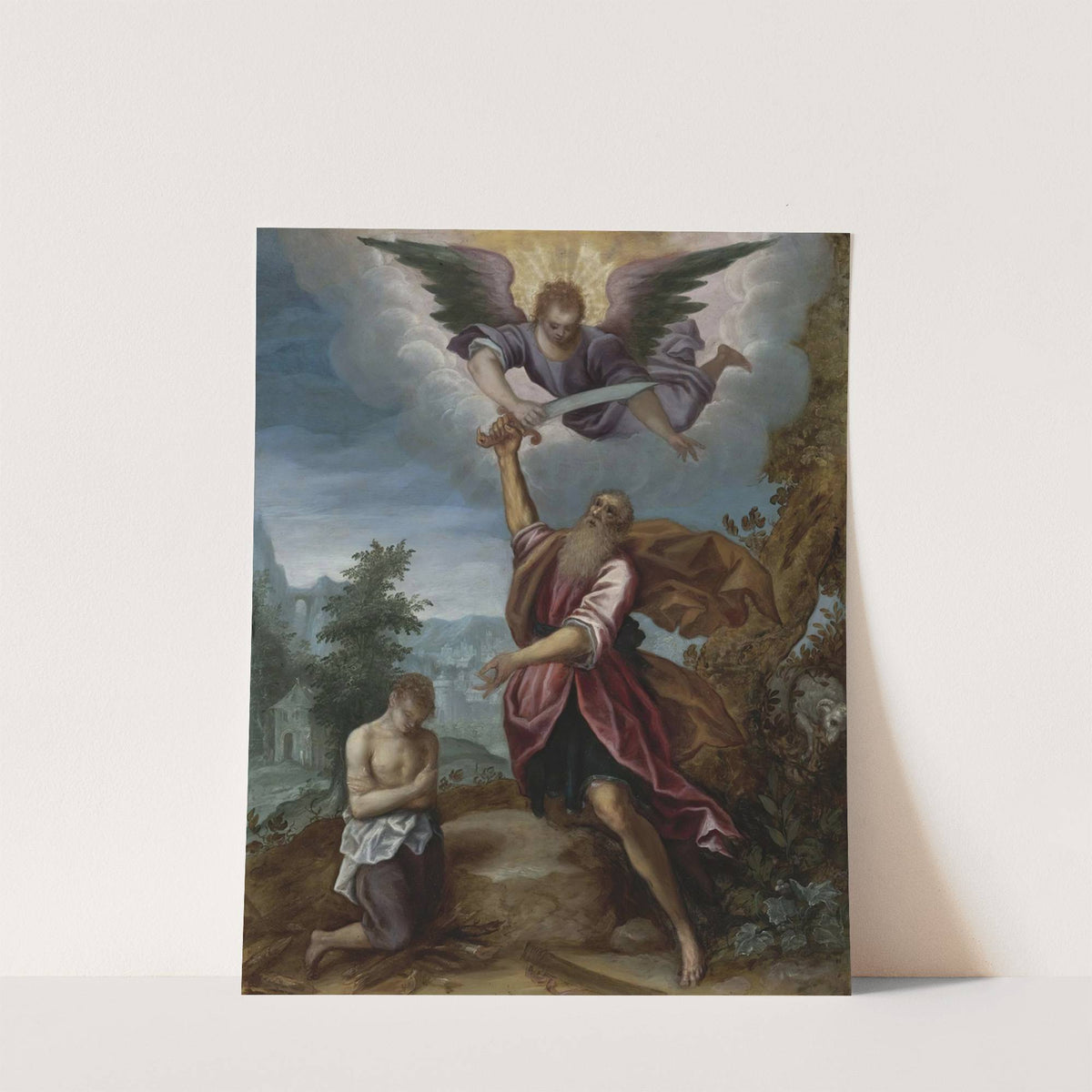 Abraham And Isaac by Circle of Giuseppe Cesari