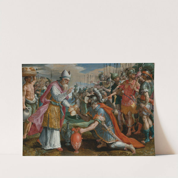 Abraham And Melchizedek by Maerten De Vos