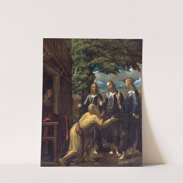 Abraham and the Three Angels (1576) by Juan Fernández de Navarrete