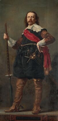 Abraham Willet (1825-1888) art collector in XVII century costume