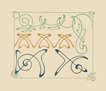 Abstract design based on arabesques