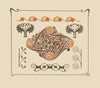 Abstract design based on leaves and organic shapes